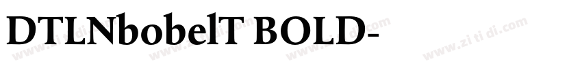 DTLNbobelT BOLD字体转换